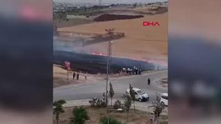 Batman'da yangın! 30 dönüm ekili buğday yandı