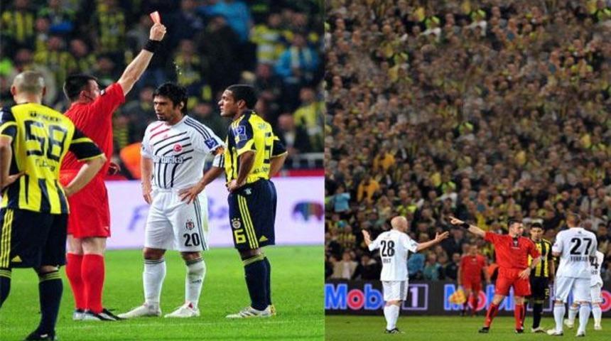 Derbide kırmızı kartlar havada u&ccedil;uştu!