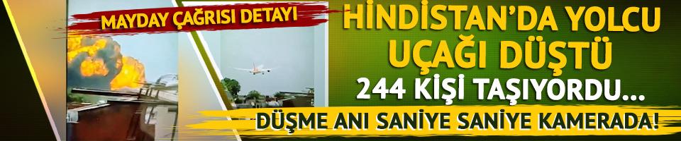 SON DAKİKA | Hindistan'da yolcu uçağı düştü! Bölgeden ilk görüntüler geldi: Uçakta 244 kişi vardı...