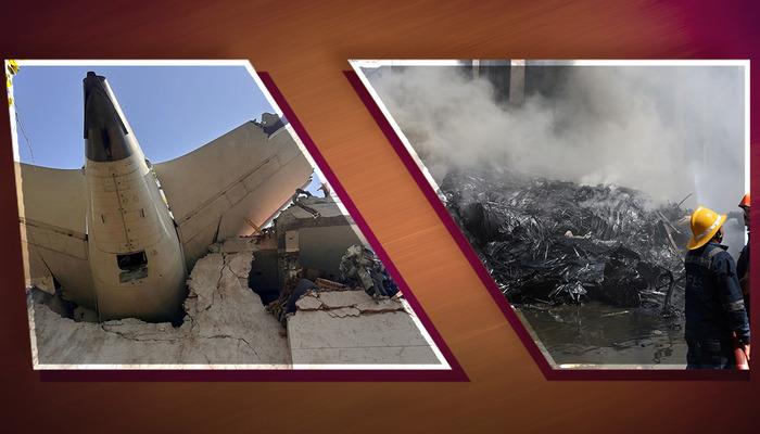Feci uçak kazası! Dünyanın konuştuğu görüntüler: Uçaktan sağ kurtulan kişi görüntülendi