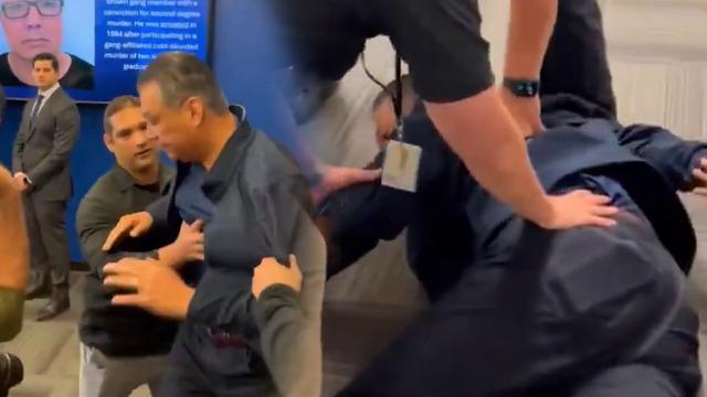 ABD'nin konuştuğu görüntü! Senatör yaka paça dışarı çıkarıldı, gözaltına alındı: Elinizi üzerimden çekin