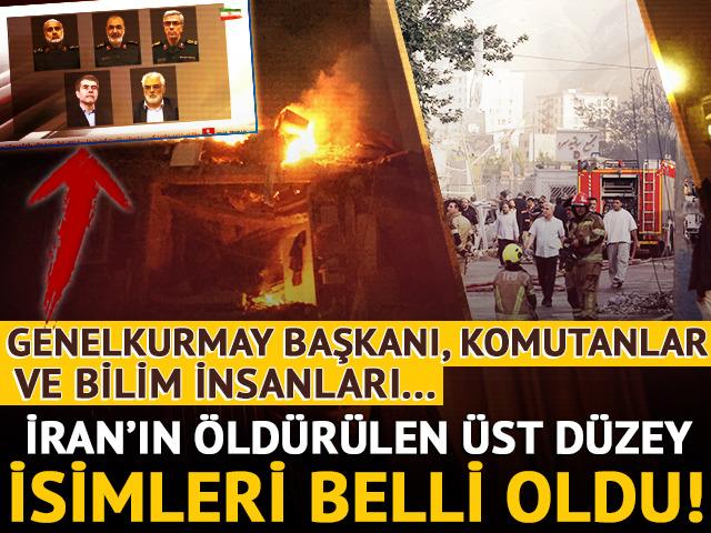Savaş resmen başladı! İsrail İran'daki kritik isimleri öldürdü: Genelkurmay başkanı, komutanlar ve bilim insanları...