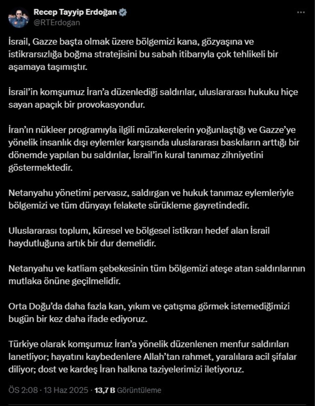İsrail i  haydut  olarak tanımladı, dünyaya seslendi! Cumhurbaşkanı Erdoğan dan sert tepki: "Apaçık bir provokasyondur" 2