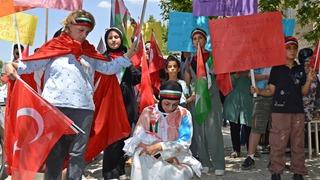 Adıyaman'da İsrail'in Gazze'ye saldırıları protesto edildi