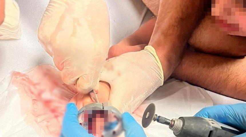 Yer: Bursa! Parmağını musluk aynasına sıkıştıran 5 yaşındaki çocuğu itfaiye kurtardı