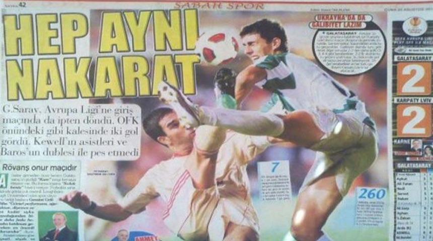 Gazete manşetleri...