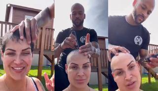 Kansere yakalanan eşine videolu destek...