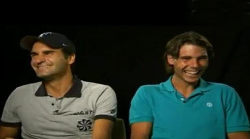Federer ve Nadal g&uuml;lme krizinde! (Video)