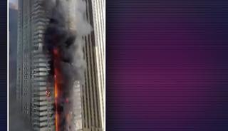 Dubai'de korkutan görüntü! Alev alev yandı