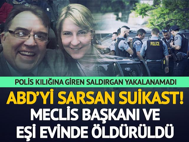 ABD'yi sarsan suikast! Meclis başkanı ve eşi evinde öldürüldü