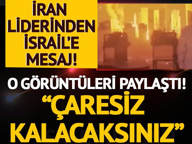 Hamaney’den İsrail’e füze saldırısı sonrası videolu mesaj: "Çaresiz kalacaksınız"