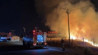 İzmir'de otluktaki yangın 1 saatte söndürüldü
