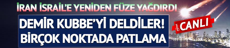 İran'dan İsrail'e yeni füze saldırısı! Hayfa'nın ardından Tel Aviv'i de vurdular