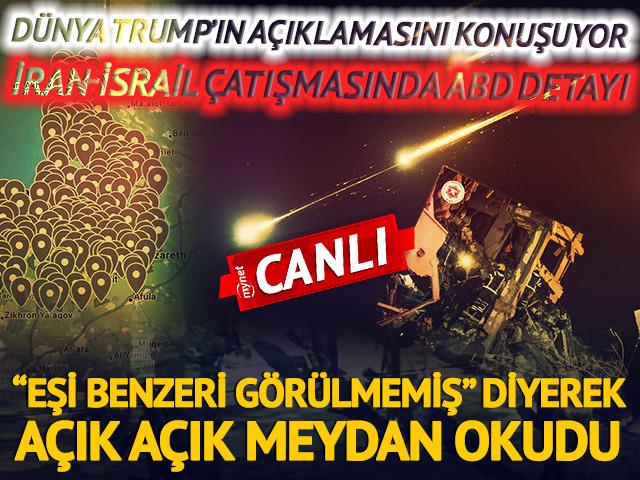 Füzeler peş peşe havalandı! İsrail'den de İran'dan da karşılıklı gözdağı