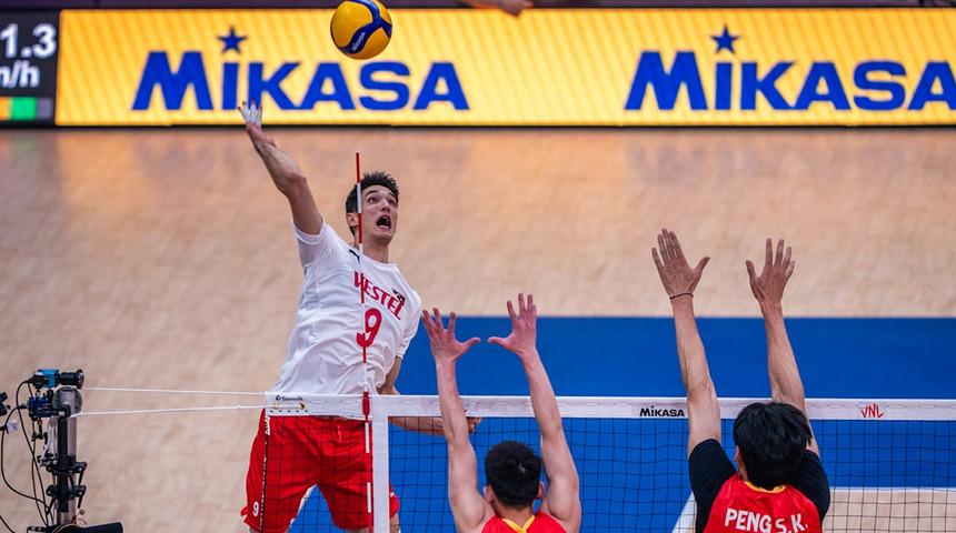 A Milli Erkek Voleybol Takımı, Çin’i 3-0 mağlup etti