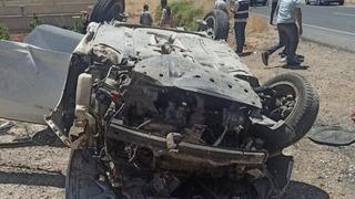 Takla atan otomobilden fırladı: 1 ölü, 1 ağır yaralı