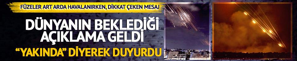 Füzeler peş peşe fırlatılırken ABD Başkanı Trump'tan 'Barış' açıklaması