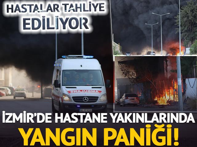 SON DAKİKA | İzmir'de hastane yakınlarında yangın paniği! Hastalar tahliye ediliyor