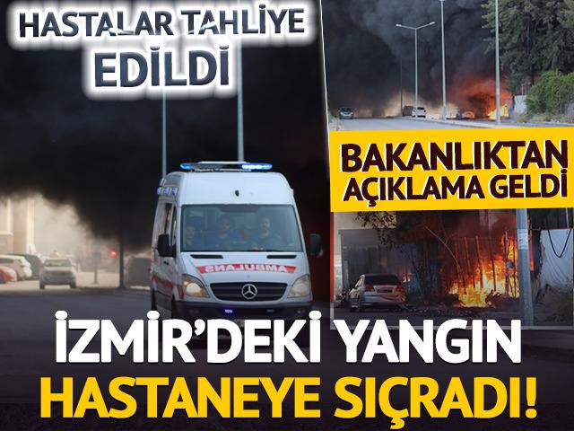 SON DAKİKA | İzmir'deki yangın hastaneye sıçradı! Hastalar tahliye edildi: Sağlık Bakanlığı'ndan açıklama!
