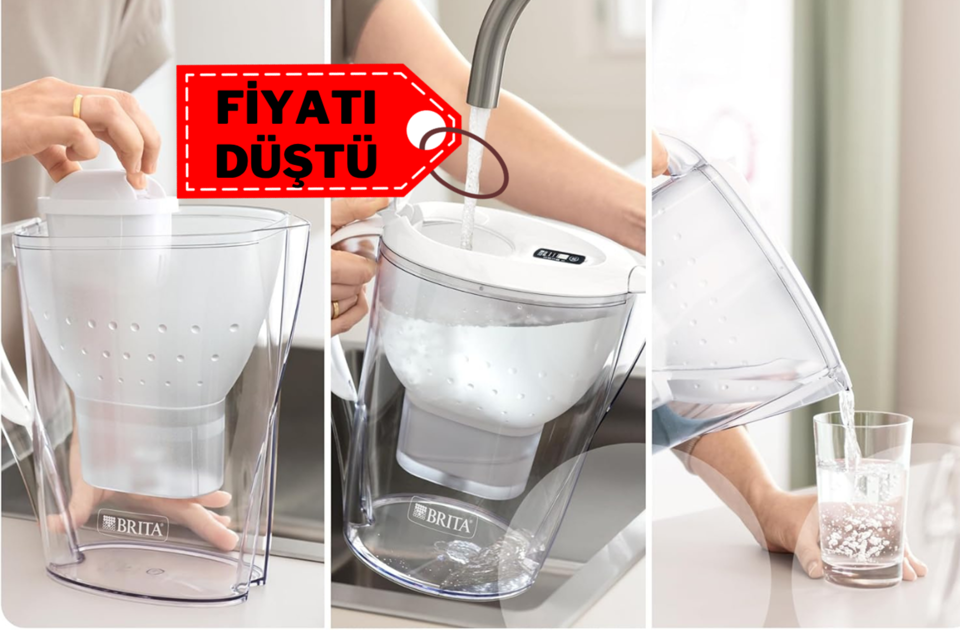 Musluk suyunu daha lezzetli ve güvenli hale getiren BRITA Marella Cool 2x Maxtra Pro indirimde