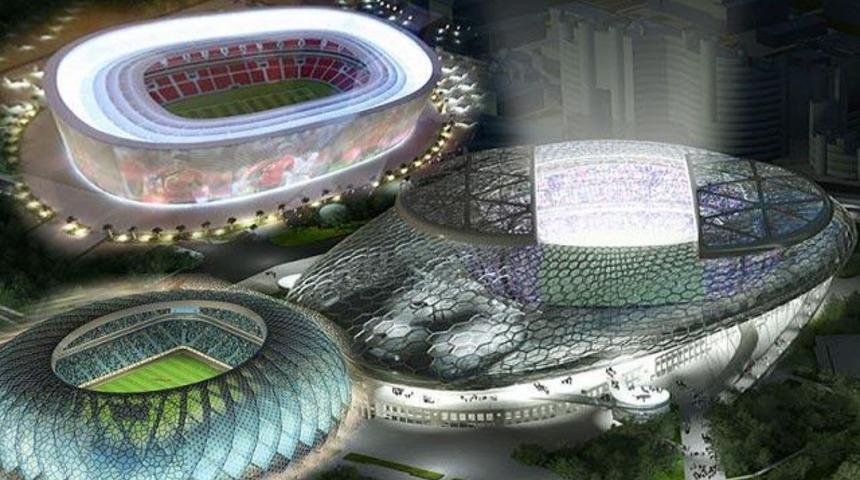İşte Rusya ve Katar'ın s&uuml;per stadları! (Video)