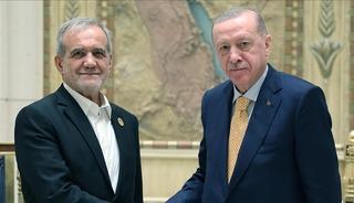 Erdoğan, Pezeşkiyan ile görüştü!