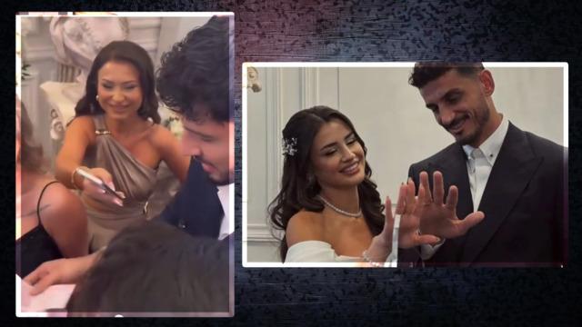 Samet Akaydın ve Hazal Çağlar'ın nişanında makas kesmedi! Altay Bayındır para saçtı