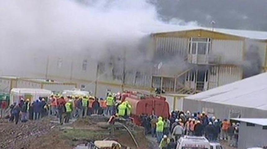 Aslantepe'de yangın...