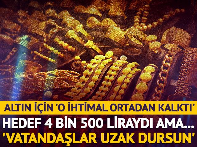 Altın için 'O ihtimal ortadan kalktı'