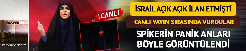 İsrail, İran Devlet Televizyonu'nu vurdu: Canlı yayında spiker korku dolu anlar yaşadı