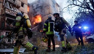 Rusya, Ukrayna'nın başkent Kiev'i dronlarla vurdu