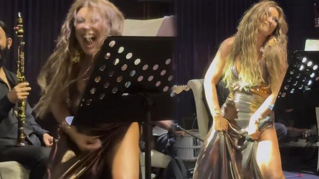 Selen Görgüzel'den bir garip dans! Görenler şaştı kaldı