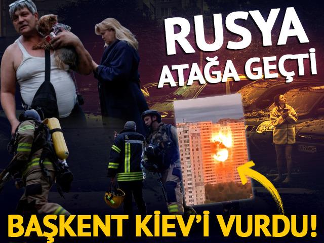 Rusya, Ukrayna'nın başkent Kiev'i dronlarla vurdu