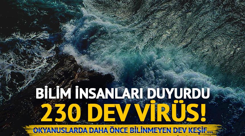 Okyanuslarda dev keşif... Bilim insanları duyurdu: 230 yeni dev virüs! 