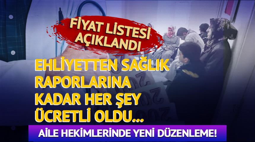 Ehliyetten sağlık raporlarına kadar her şey ücretli oldu