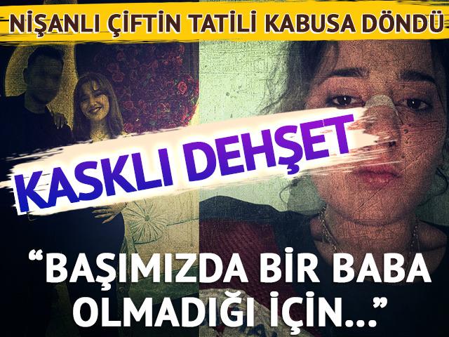 Nişanlı çiftin tatili kabusa döndü! Plajda kafa atıp, motosiklet kaskıyla dövdü
