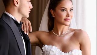 Genç futbolcu Batuhan Kör ünlü modelle evlendi! İşte düğünden ilk kareler...  