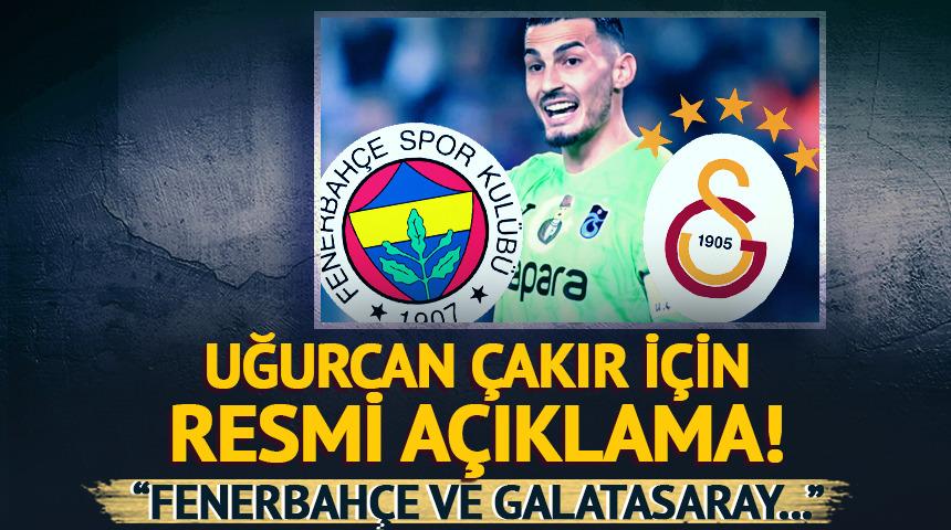 Fenerbahçe ve Galatasaray ilgileniyordu! Uğurcan Çakır için resmi açıklama geldi