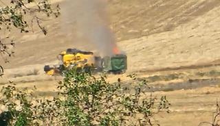 Incendie de récolte à Kurtalan