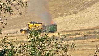 Kurtalan'da ekin yangını