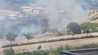 Ankara'da AOÇ arazisinde örtü yangını
