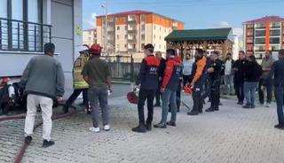 Kars’ta bir binada patlama ve yangın