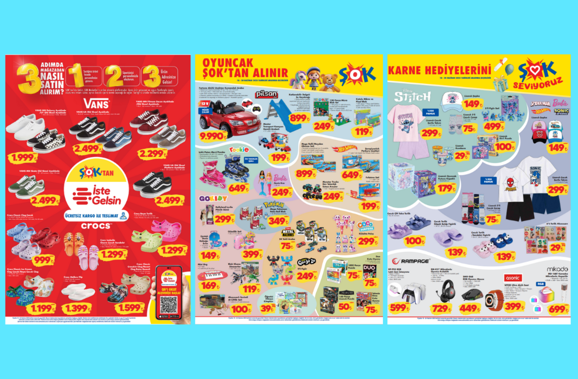 ŞOK'a Crocs terlikler geliyor! 18 Haziran 2025 ŞOK Aktüel Ürünler Kataloğu