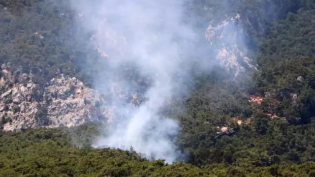 Ormanda yanmış motosiklet bulundu