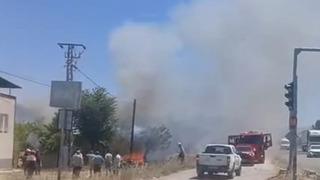 Yeşilyurt’ta korkutan bahçe yangını