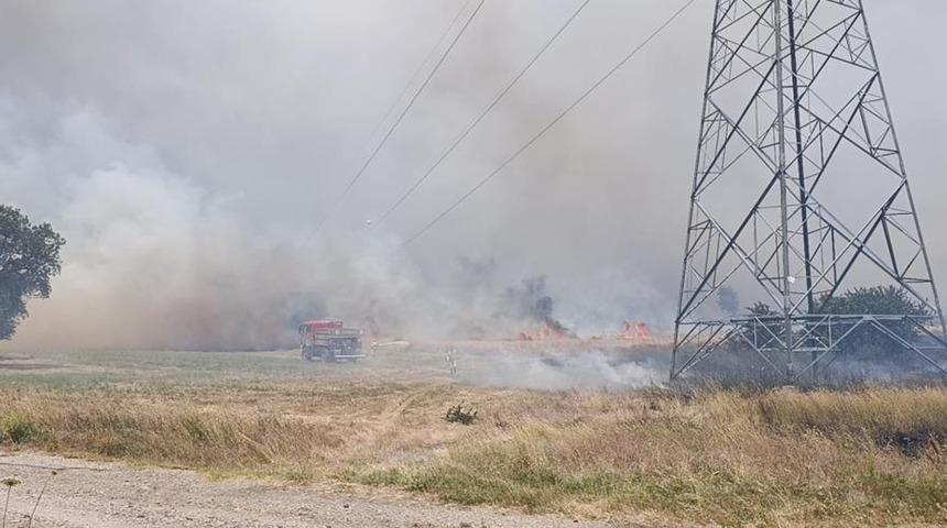 Çan’da tarım arazisinde çıkan yangın kontrol altına alındı
