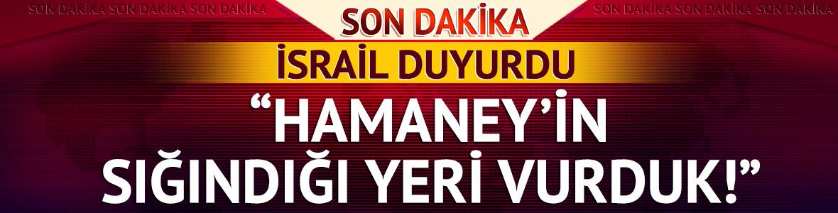 ABD'ye gözdağı veren Hamaney'in sığınak bölgesi vuruldu