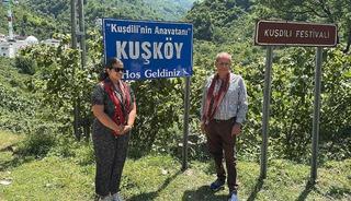 Giresun'da 2 İspanyol ıslık dili mirası taşıyıcısı ıslık dili kullanan Kuşköy halkıyla bir araya geldi