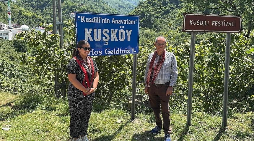 Giresun'da 2 İspanyol ıslık dili mirası taşıyıcısı ıslık dili kullanan Kuşköy halkıyla bir araya geldi