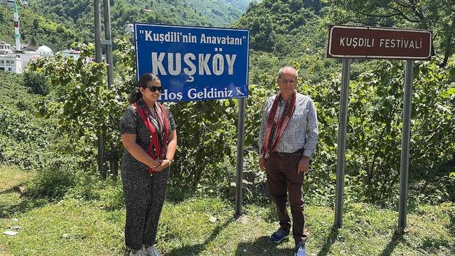 Giresun'da 2 İspanyol ıslık dili mirası taşıyıcısı ıslık dili kullanan Kuşköy halkıyla bir araya geldi